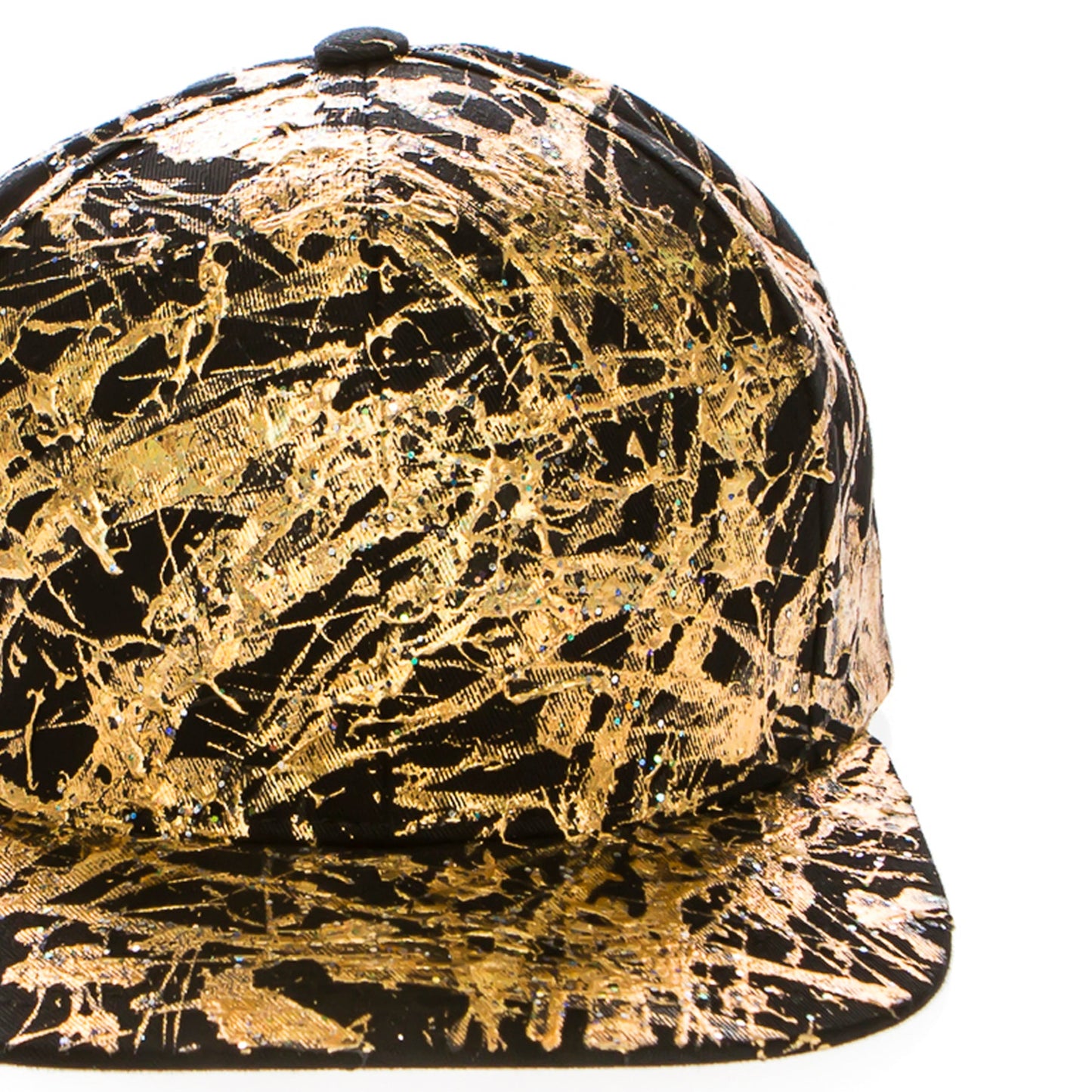 Passion Gold 5 Panel Cotton Flat Bill Snapback