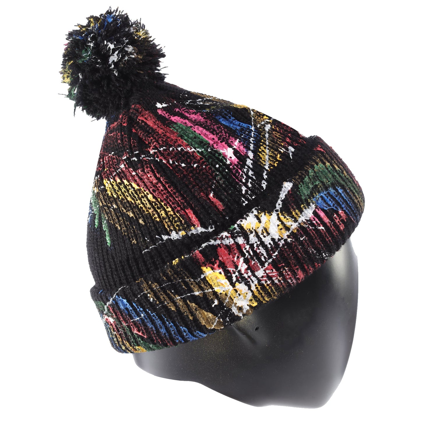 RAINBOW FLAME The Pom Beanie