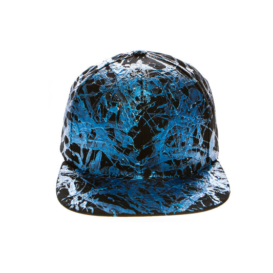 Passion BLUE 5 Panel Cotton Flat Bill Snapback