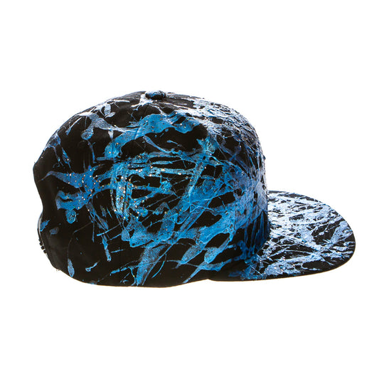 Passion BLUE 5 Panel Cotton Flat Bill Snapback