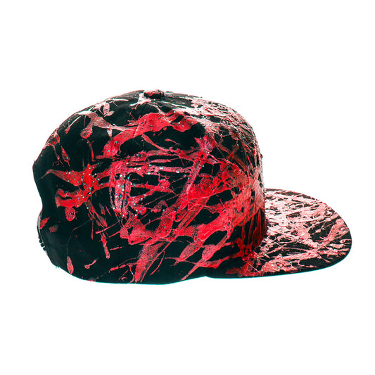 Passion RED 5 Panel Cotton Flat Bill Snapback