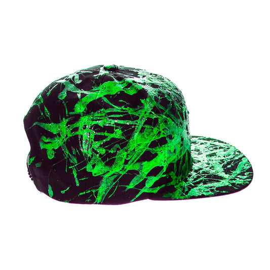 Passion GREEN 5 Panel Cotton Flat Bill Snapback