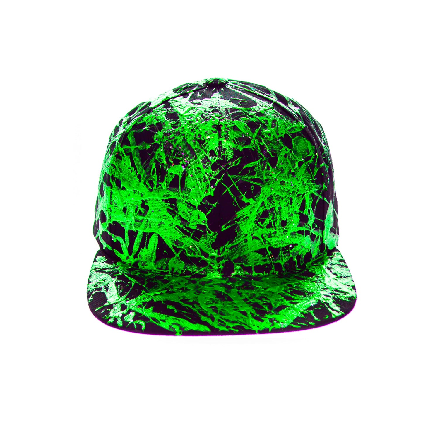 Passion GREEN 5 Panel Cotton Flat Bill Snapback