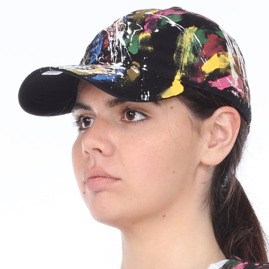 RAINBOW FLAME Dad Cap Black