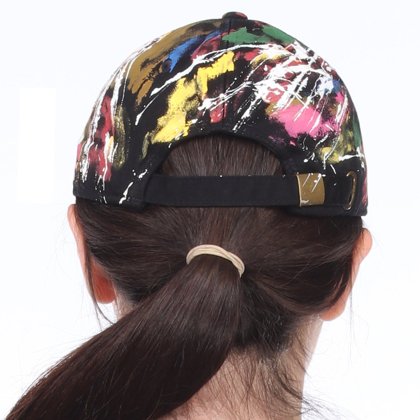 RAINBOW FLAME Dad Cap Black