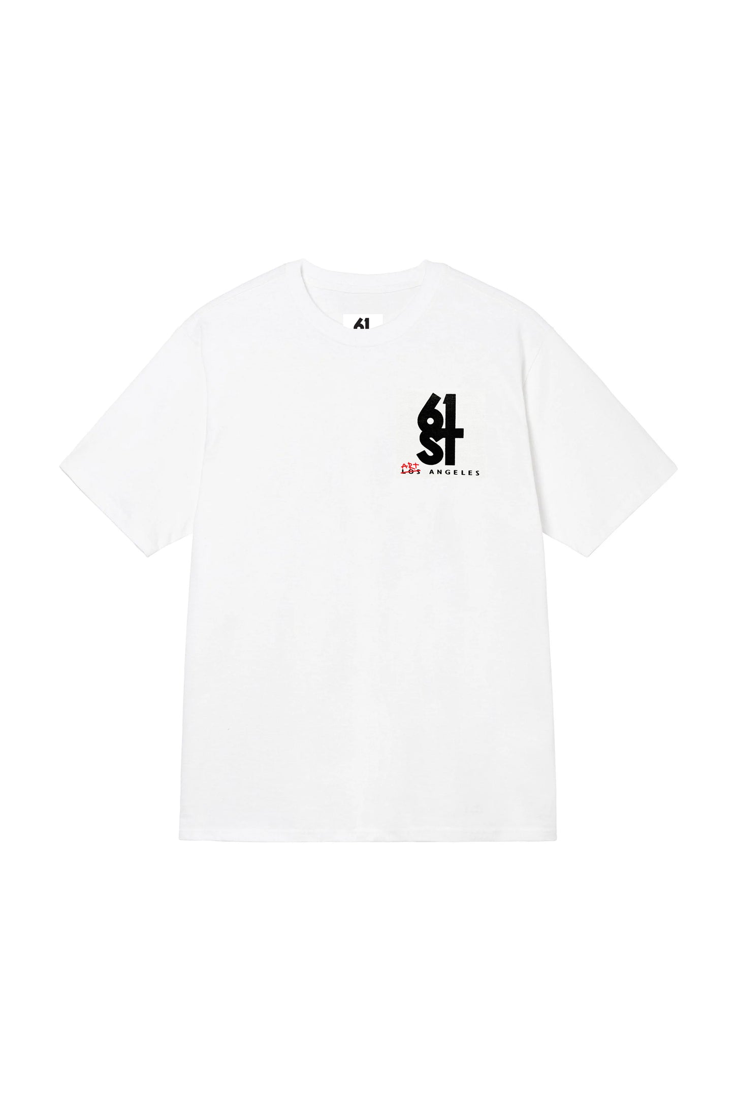 South Korea Flag Hand Painted Art Work Tee White